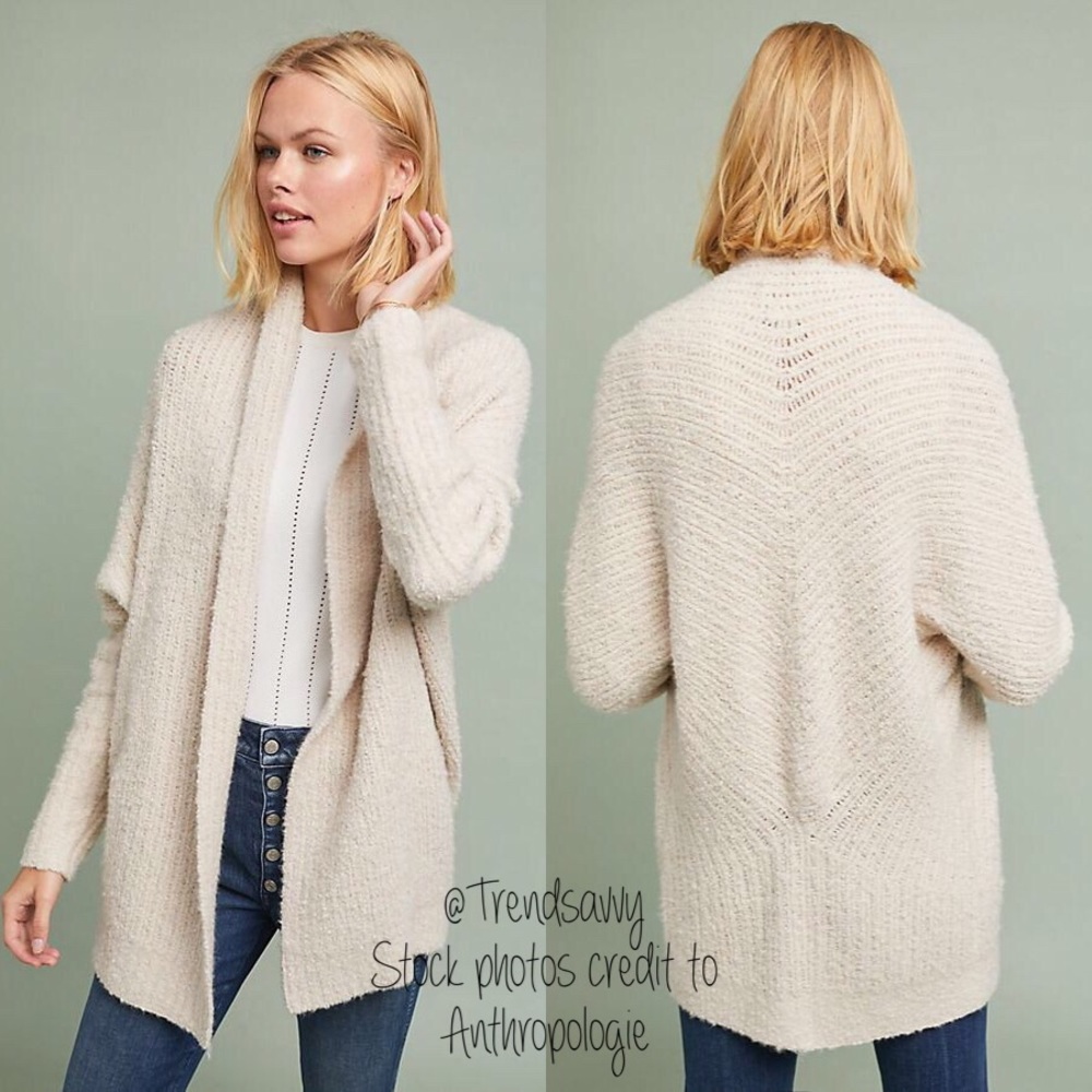 NWT ANTHROPOLOGIE Sleeping On Snow DuPont Cardigan - Picture 2 of 3